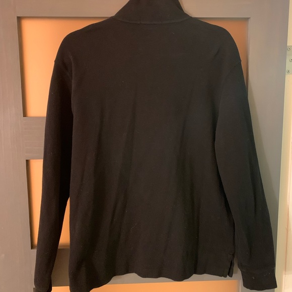 Black Polo Quarter Zip Men’s Medium - Picture 3 of 3